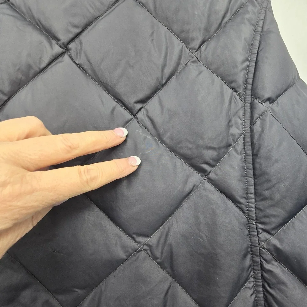 Eddie Bauer EB 700 Full Zip Quilted Down Puffer Vest Women's XXL Black Outdoor - Picture 12 of 14